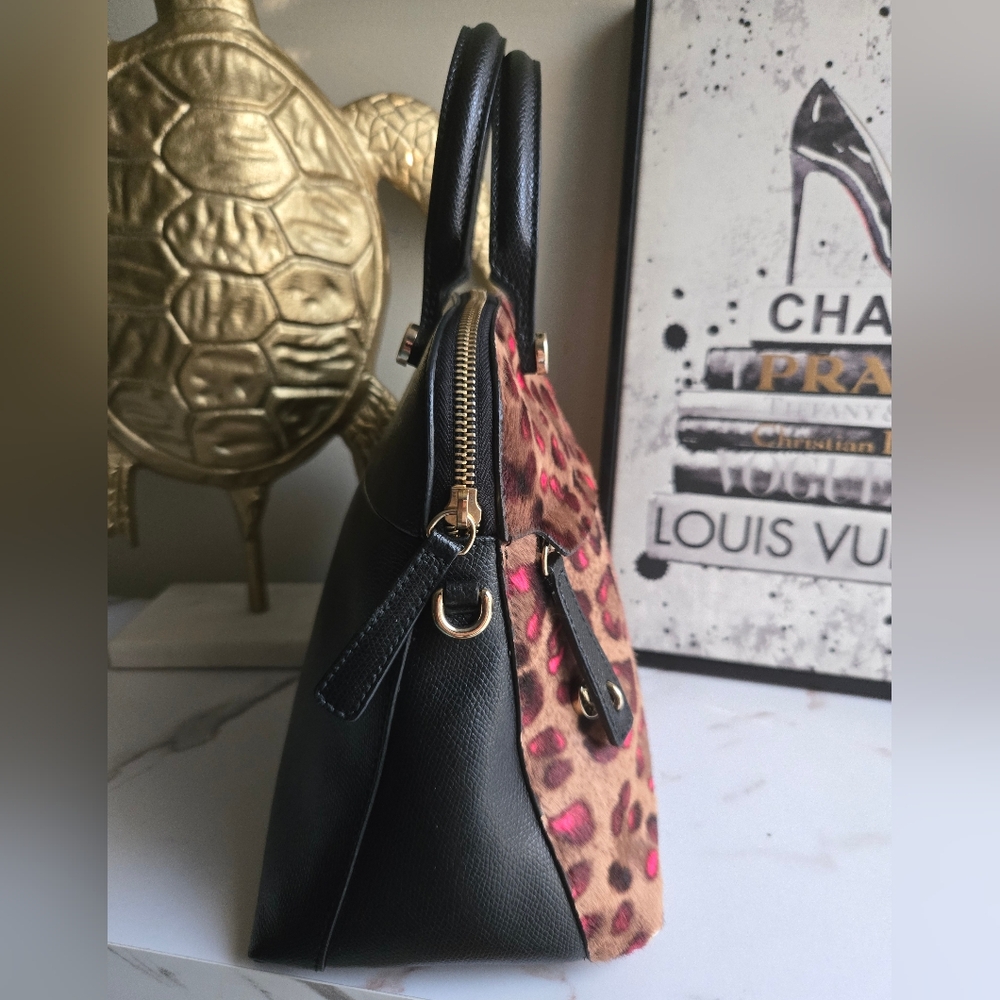 Furla Piper 2Way Harako Animal Print Top Handle Bag VGUC - Picture 4 of 14